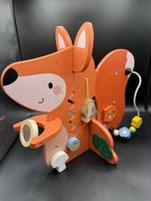 Little Town Aldi Large Wooden Orange Fox Activity Centre Toy Playset - 100%
