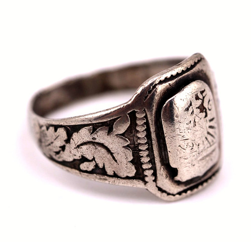 Men ring vintage silver - vintage,