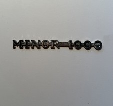 MORRIS MINOR - MINOR 1000 - BONNET BADGE - Chrome - USED