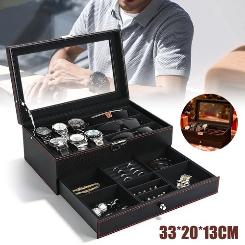 Men jewelry box with lock - men's,