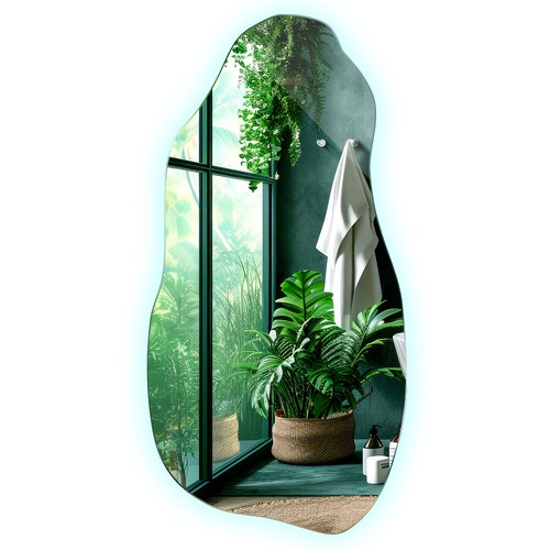 Frameless led mirror with - led,
