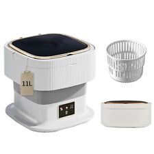 Portable washing machine, 11L large capacity Mini Washer-40W High Power foldable