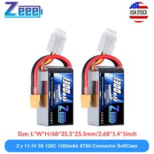 2x Zeee 11.1V 120C 1300mAh 3S