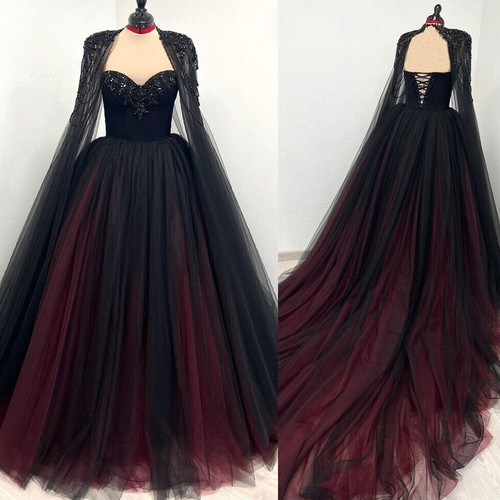 Gothic black and red - black,