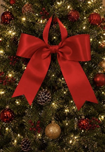 10x red large christmas - 10x, tree