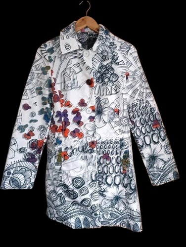 Desigual white floral print - white,