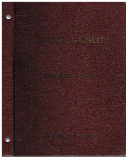 Singer gazelle saloon - gazelle, i-v