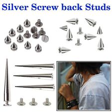 Screwback Spike Cone Studs Leather Craft Handbags Jacket Coats Belts 10/20/50pcs