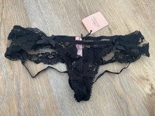 Agent Provocateur Black "LACY" Knickers - AP2 SMALL - Brand New with Tags
