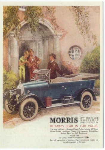 Morris bullnose 1924 - bullnose, modern