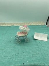 Vintage Miniature Metal Pram