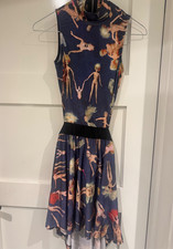 Lip Service Barbie Dolls Cut Out Mini Dress, Circle Skirt, Size Small