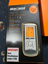 Alco Sense Elite Digital Breathalyser - Includes Batteries And 5 Blow Tubes