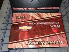 1998 Chevrolet Express Van Owners Manual 1500 2500 3500 + Case