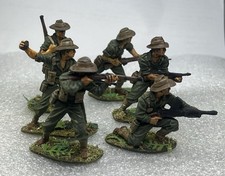 Airfix 1/32 WW2 Australian Infantry Vintage Painted And Based Toy Soldiers