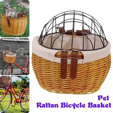 Pet Bicycle Basket Cat Dog