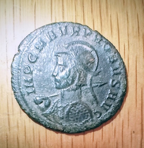 Roman coin probus helmeted - roman,