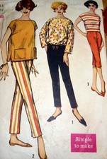 *LOVELY VTG 1950s TOP & PANTS