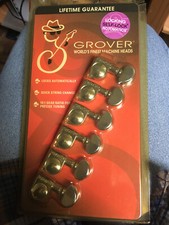 Grover Mini Locking Rotomatics Machineheads ~ 6 in-line ~ Chrome