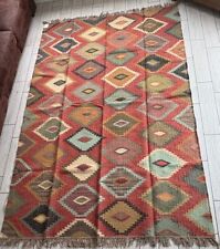 Kilim Rug Large Rustic Ethnic