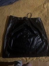 Next Faux Black Leather Skirt