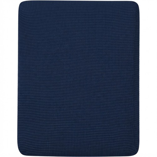 Navy stretch sofa cushion - stretch,
