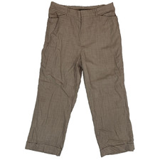 Lauren Ralph Lauren Brown Houndstooth Wool Trousers Women's Size 16 W34 L30