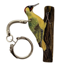 Green Woodpecker Keyring -