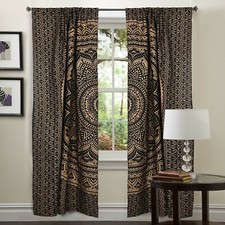 Boho Curtain Indian Mandala