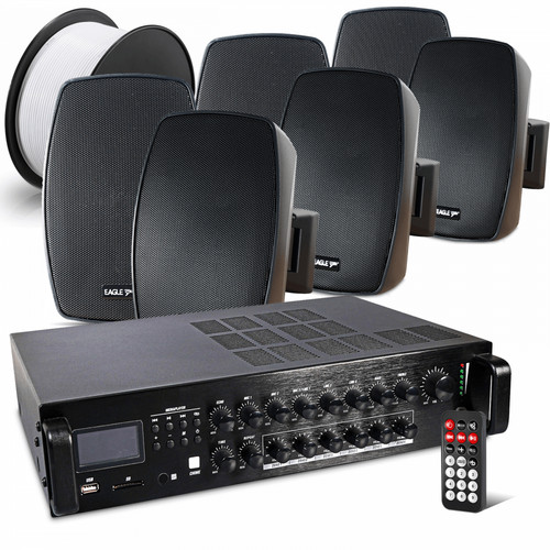 Zone media wall mount - 6-zone,
