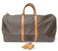 Authentic Louis Vuitton Monogram Duffle Boston Bag Keepall 55 F#46493