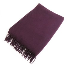 LOEWE scarf shawl cashmere goat purple beige women's e60497a