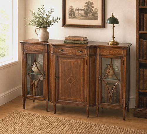 Edwardian inlaid mahogany - edwardian,