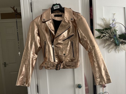 Genuine rose gold leather zara - leather,