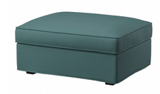 IKEA KIVIK Cover ONLY For Footstool Wth Storage, Kelinge Grey-Turquoise NEW