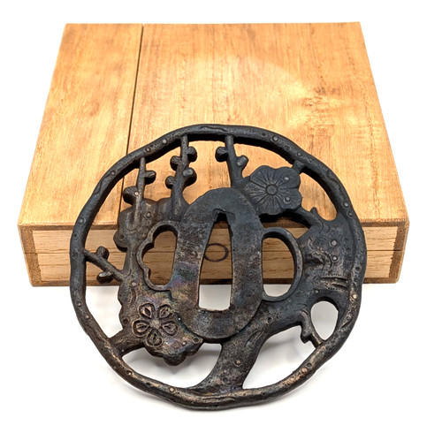 Japanese sword tsuba mumei - tsuba,
