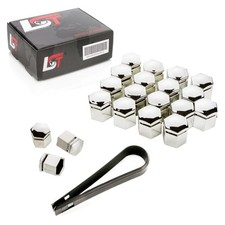 20x Wheel Screw Caps Shrouds Wheel Nuts 0 21/32in Chrome Colors for Mercedes Car
