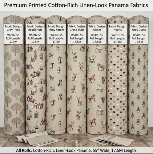 Cotton rich linen look - cotton,