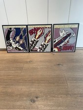 3 X ROY LICHTENSTEIN "As I Opened Fire" Stedelijk Poster Set Triptych Pop Art