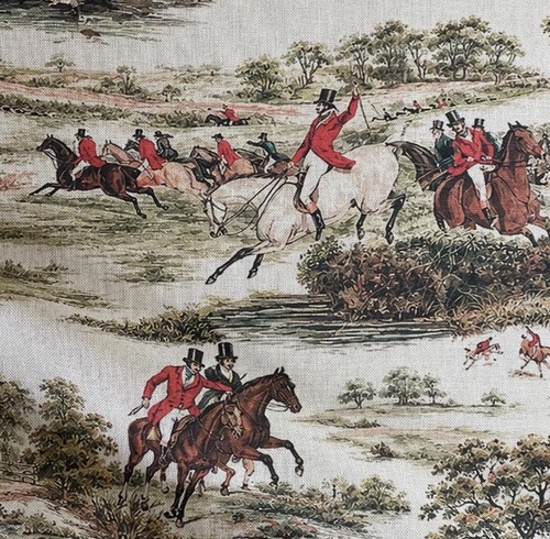 Hunting printed cotton - printed, fabric