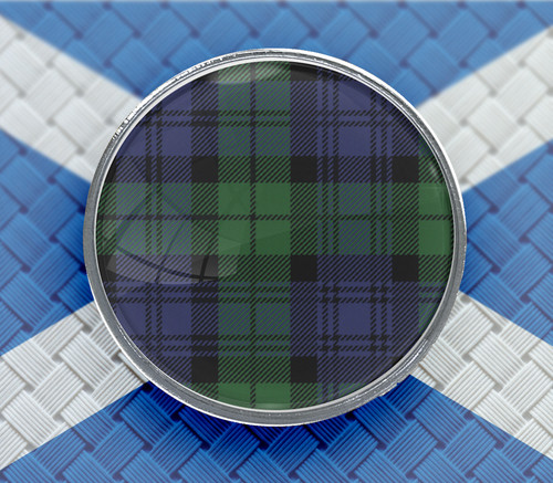 Black watch scottish tartan - black,