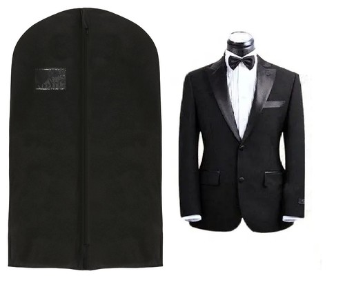 Black travel garment - garment, carrier