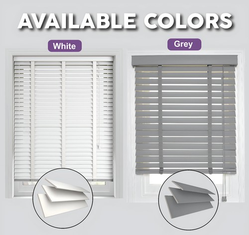 Faux wood venetian blinds - blinds, 50mm