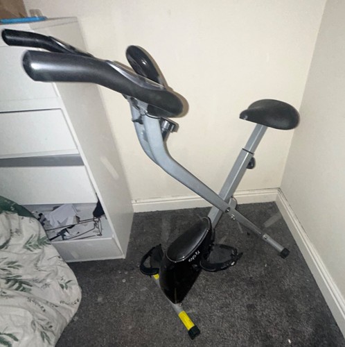 Folding exercise bike - exercise,