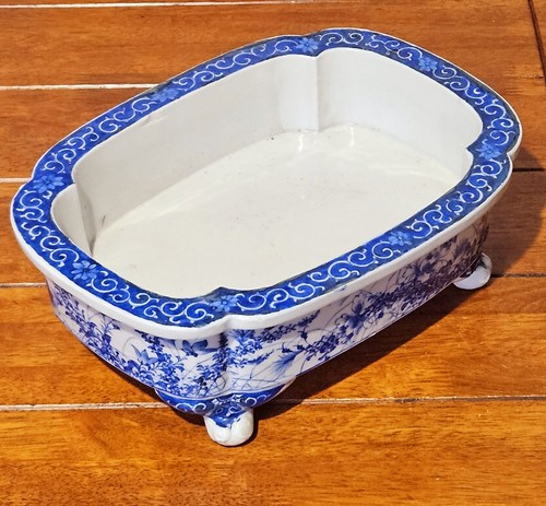 Large blue and white porcelain - and,