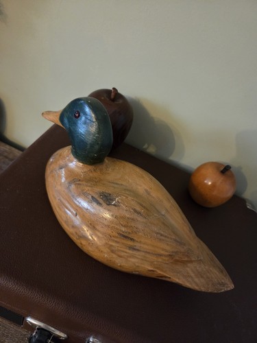 Vintage hand carved wooden - carved,