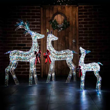 Iridescent Reindeer Family