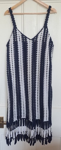 Navy blue white - blue,