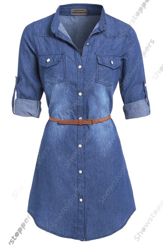 New womens longline denim - new,