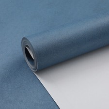 9.5m Plain Flat Woven Effect Wallpaper Linen Textured Wall Paper for Living Room